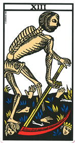 La lame de La Mort tarot de Marseille La lame de La Mort tarot de Marseille