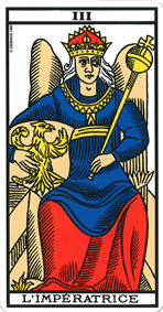 La lame de L’impératrice tarot de Marseille La lame de L’impératrice tarot de Marseille